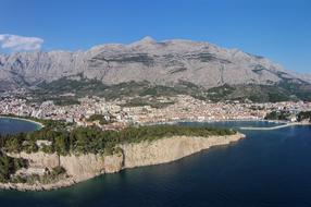 View of Makarska Riviera from Biokovo