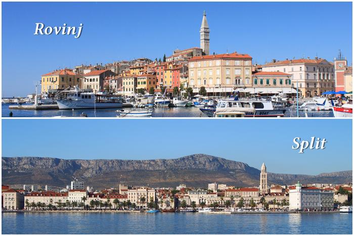 Croatian cities | Rovinj vs Split