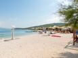 Der Strand Slatine im Ort Slatine, Čiovo.