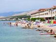 Beach Ante Starčevića in Pag, Pag.