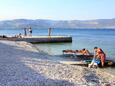 Der Strand  im Ort Slatine, Čiovo.