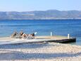 La plage  en ville Slatine, Čiovo.