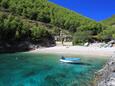 Bratinja strand Bratinja Luka településen, Korčula.