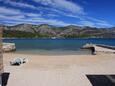 La plage  en ville Kneža, Korčula.