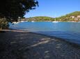 La plage  en ville Gradina, Korčula.