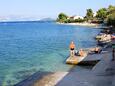 La plage  en ville Arbanija, Čiovo.