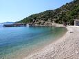 La plage Brsečine en ville Brsečine, Dubrovnik.