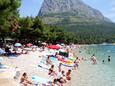 La plage  en ville Zaostrog, Makarska.