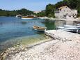 Pláž  na místě Pomena, Mljet.