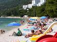 La plage Gornja Vala en ville Gradac, Makarska.