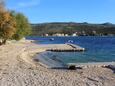 La plage  en ville Rogoznica, Rogoznica.