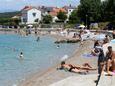 Beach Miramare in Njivice, Krk.