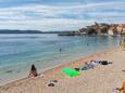 La plage Centar en ville Igrane, Makarska.