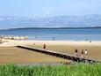 Kraljičina Plaža strand Nin településen, Zadar.