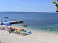 Der Strand  im Ort Podstrana, Split.