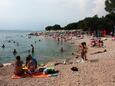 Plaža Crni molo v mjestu Crikvenica, Crikvenica.