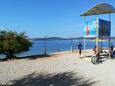 La plage Kolovare en ville Zadar, Zadar.