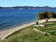 Kolovare strand Zadar településen, Zadar.