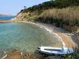 Der Strand  im Ort Bošana, Pag.