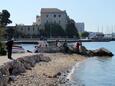 Maestrala strand Zadar településen, Zadar.