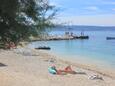 Пляж  в городе Podstrana, Split.