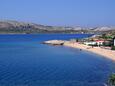 Der Strand Zubovići im Ort Zubovići, Pag.