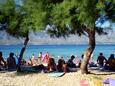 La plage  en ville Ražanac, Zadar.