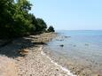 Der Strand  im Ort Privlaka, Zadar.