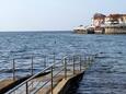 La plage Dante en ville Umag, Umag.