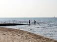 La plage Dante en ville Umag, Umag.