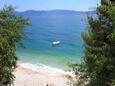 La plage Brist en ville Brist, Makarska.