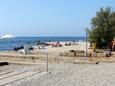 La plage  en ville Poreč, Poreč.