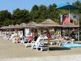 Der Strand  im Ort Poreč, Poreč.