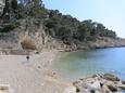 Der Strand Luka Deep im Ort Makarska, Makarska.