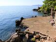 La plage  en ville Lovran, Opatija.