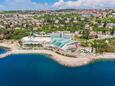 La plage Fiumana en ville Rijeka, Rijeka.