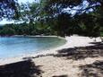 Der Strand Soline im Ort Vrboska, Hvar.