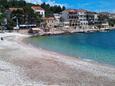 Milna strand Milna településen, Hvar.