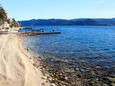 Der Strand Komarna im Ort Komarna, Ušće Neretve.