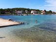 La plage  en ville Ždrelac, Pašman.