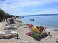 Пляж  в городе Podstrana, Split.