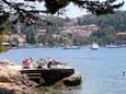 Пляж  в городе Cavtat, Dubrovnik.