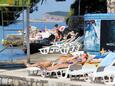 Пляж  в городе Cavtat, Dubrovnik.