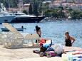 Пляж  в городе Cavtat, Dubrovnik.