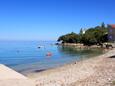 Der Strand Merašćica im Ort Merašćica, Cres.