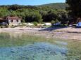 Der Strand Merašćica im Ort Merašćica, Cres.