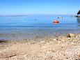 Der Strand Merašćica im Ort Merašćica, Cres.