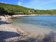 Der Strand Zaglav im Ort Brgujac, Vis.