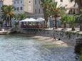 Der Strand  im Ort Korčula, Korčula.