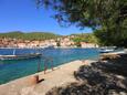 Der Strand  im Ort Brna, Korčula.